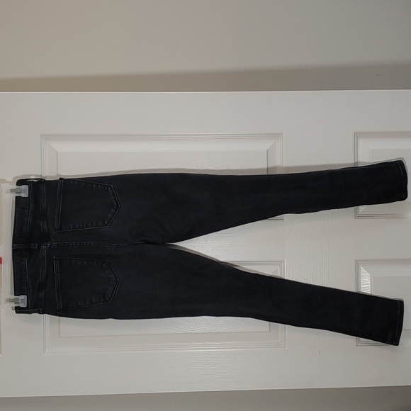 Abercrombie & Fitch Distressed High Rise Super Skinny Black Jeans Size 4 - Picture 4 of 8